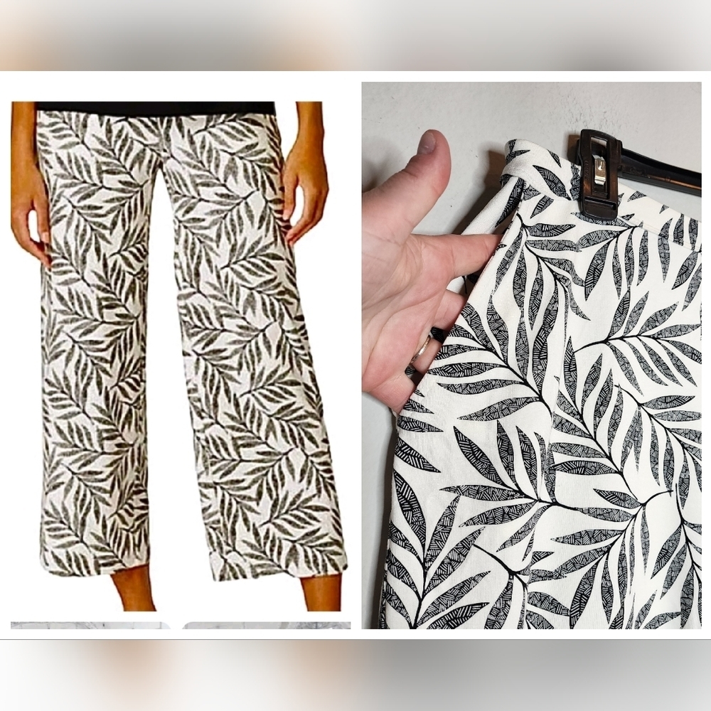 ❤️ J.Jill Wearever Full Leg Crop Pull-on Pants, Size Large Petite